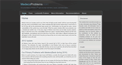 Desktop Screenshot of medecoproblems.com